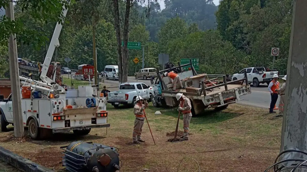 La caída de árboles afectó la México-Tuxpan